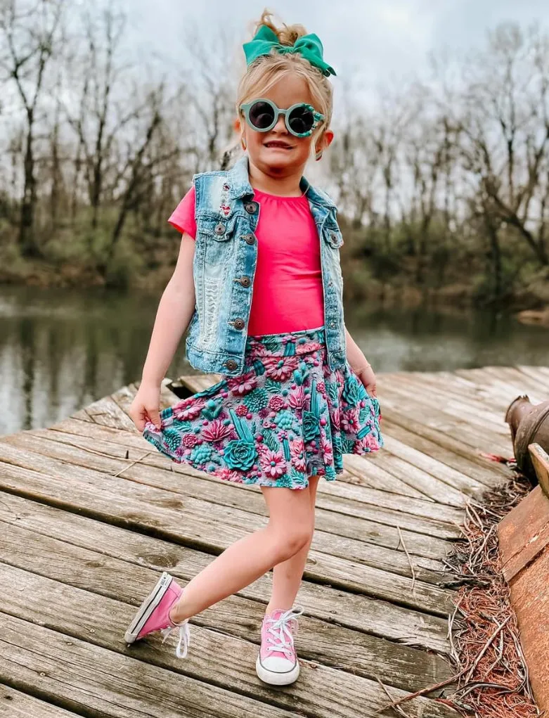 2 left! 3/4 & 7/8yr ~ Cap Sleeve Top ~ Watermelon