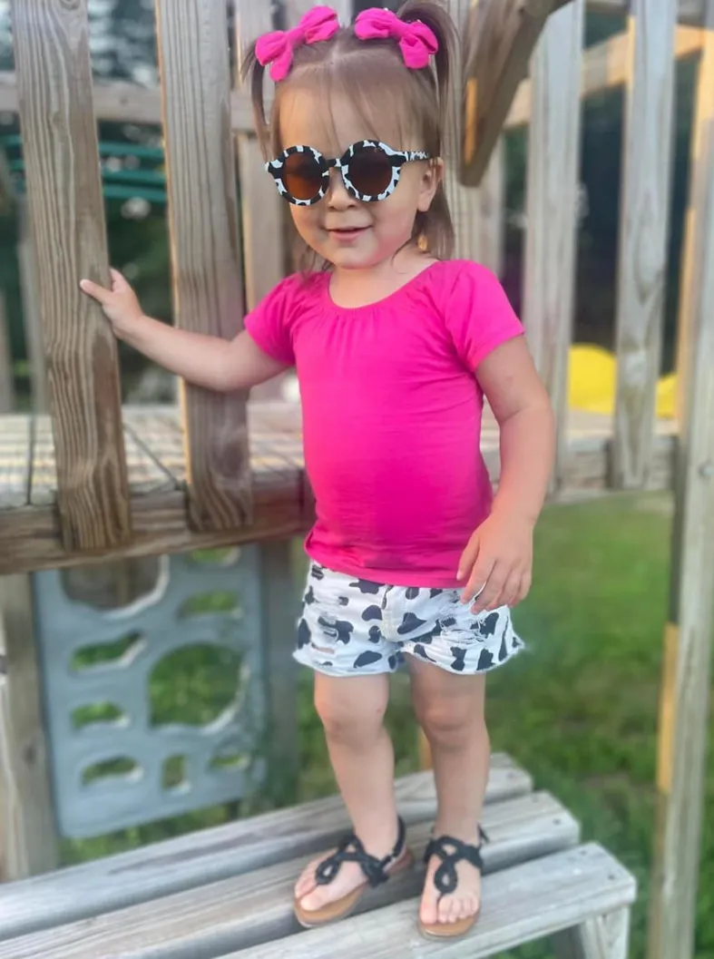 2 left! 3/4 & 7/8yr ~ Cap Sleeve Top ~ Watermelon