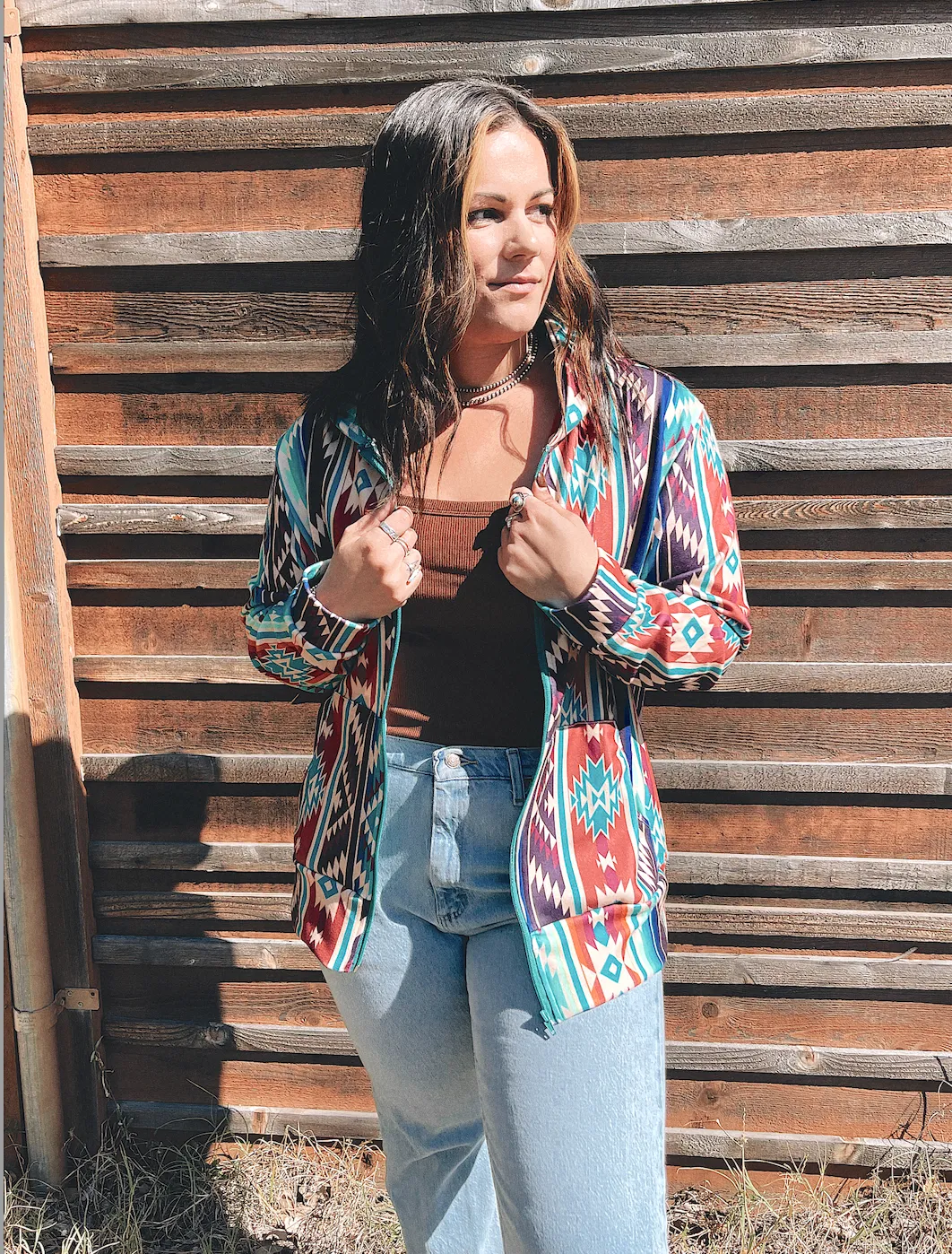 Absolutely Aztec Hoodie | Tops