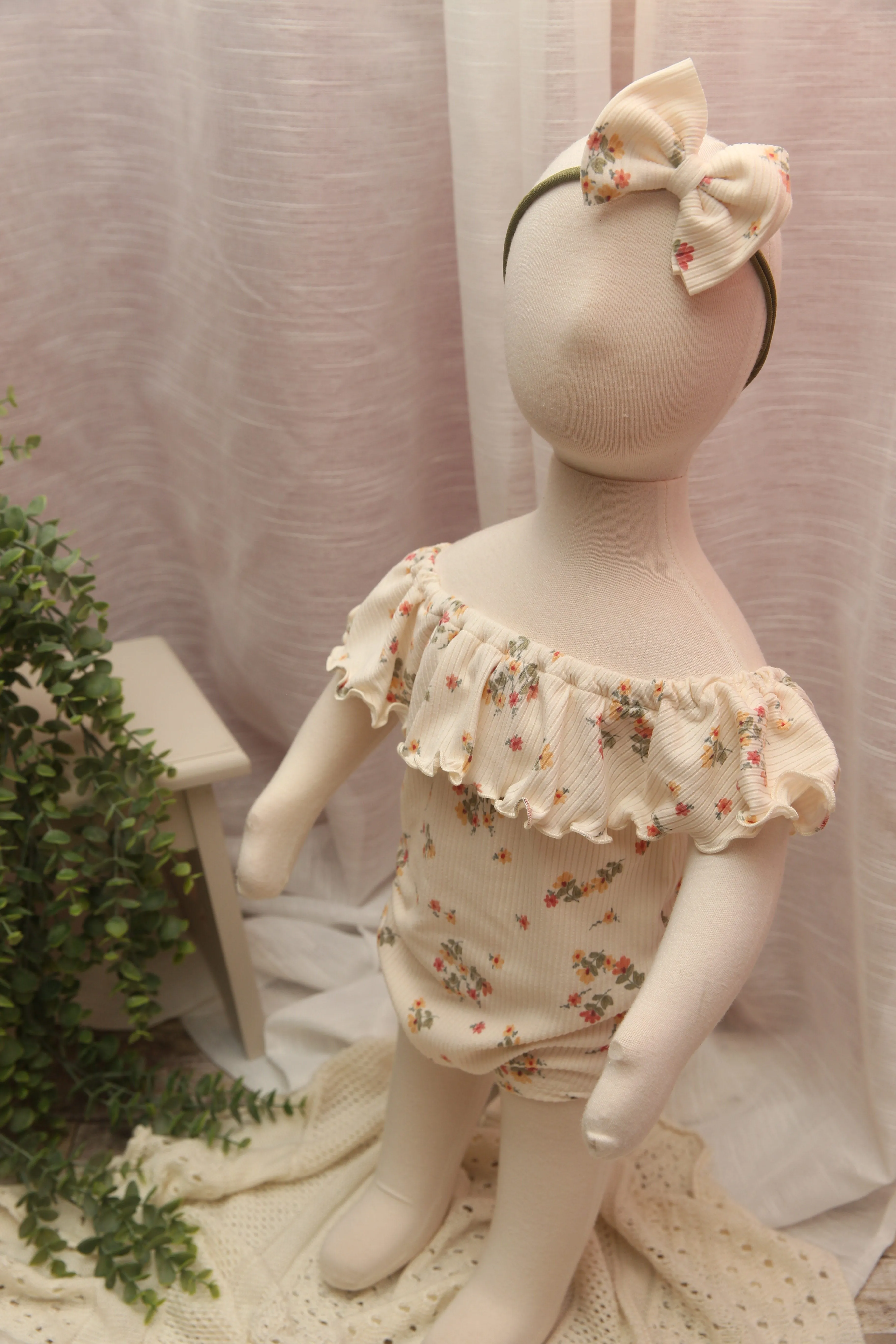 Anisa- Newborn or Sitter Flutter Romper; Newborn Romper; Sitter Romper; Everly; MADE TO ORDER