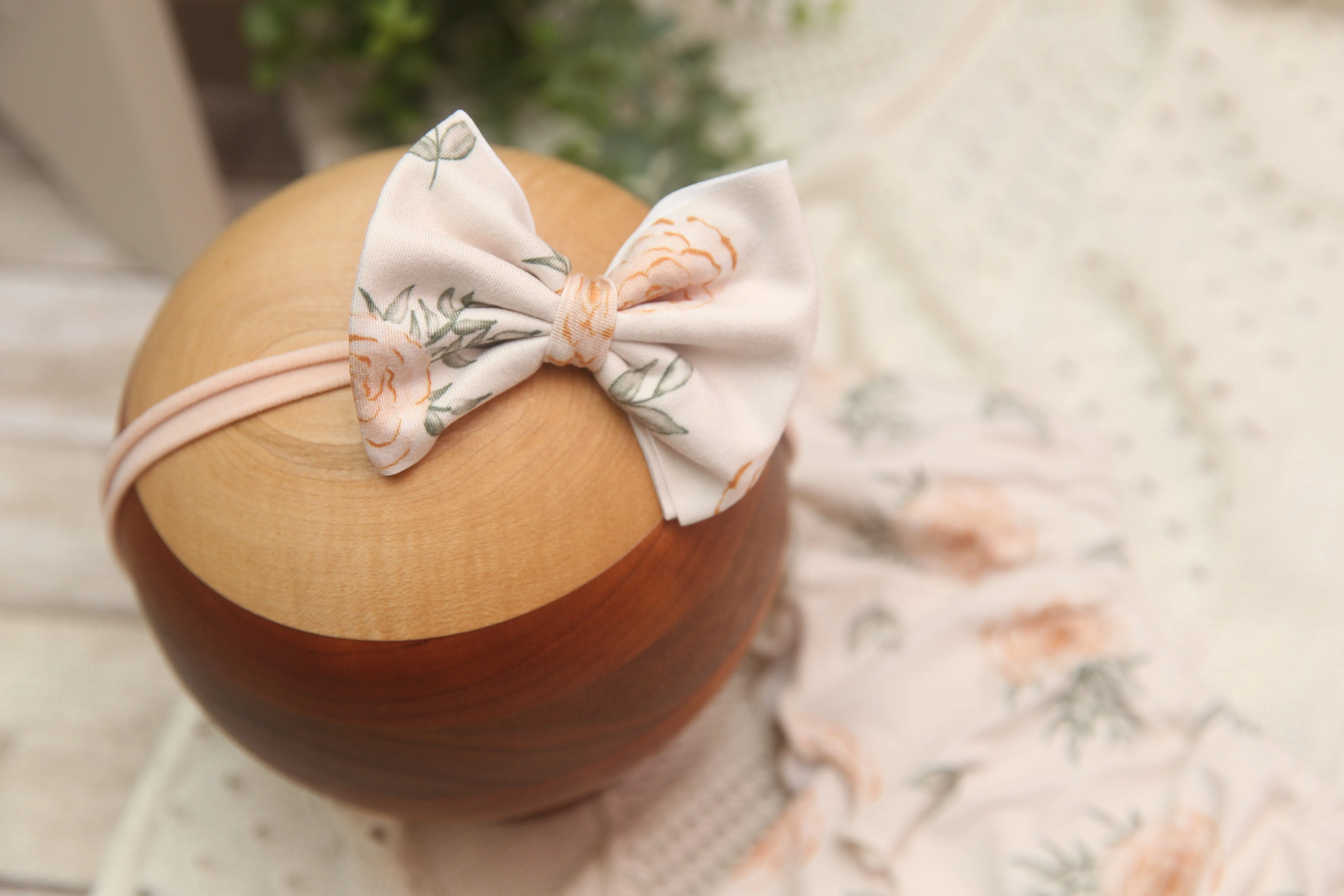 Anisa- Newborn or Sitter Flutter Romper; Newborn Romper; Sitter Romper; Peach Rose Floral; MADE TO ORDER