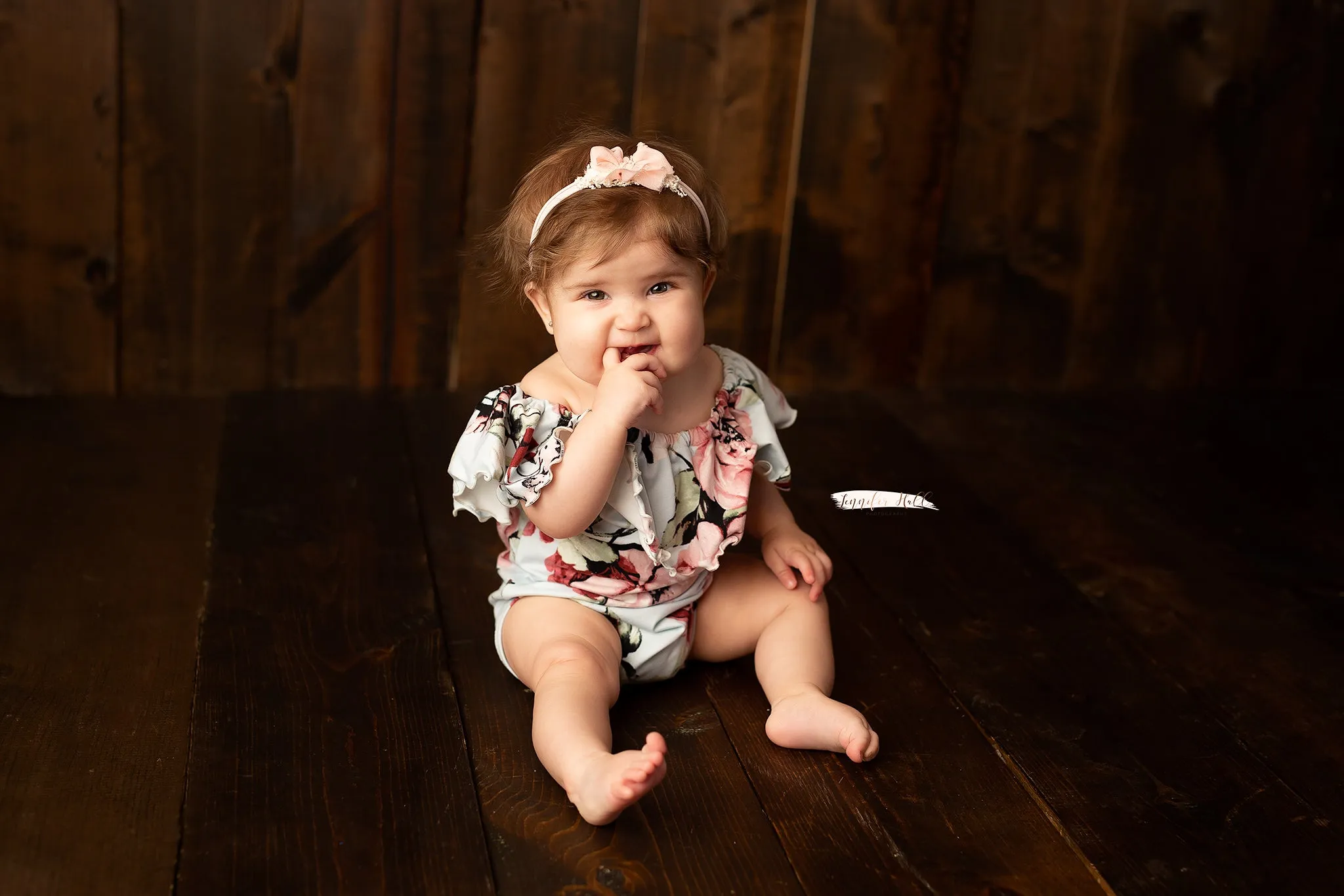 Anisa- Newborn or Sitter Flutter Romper; Newborn Romper; Sitter Romper; Soft Yellow Floral; MADE TO ORDER