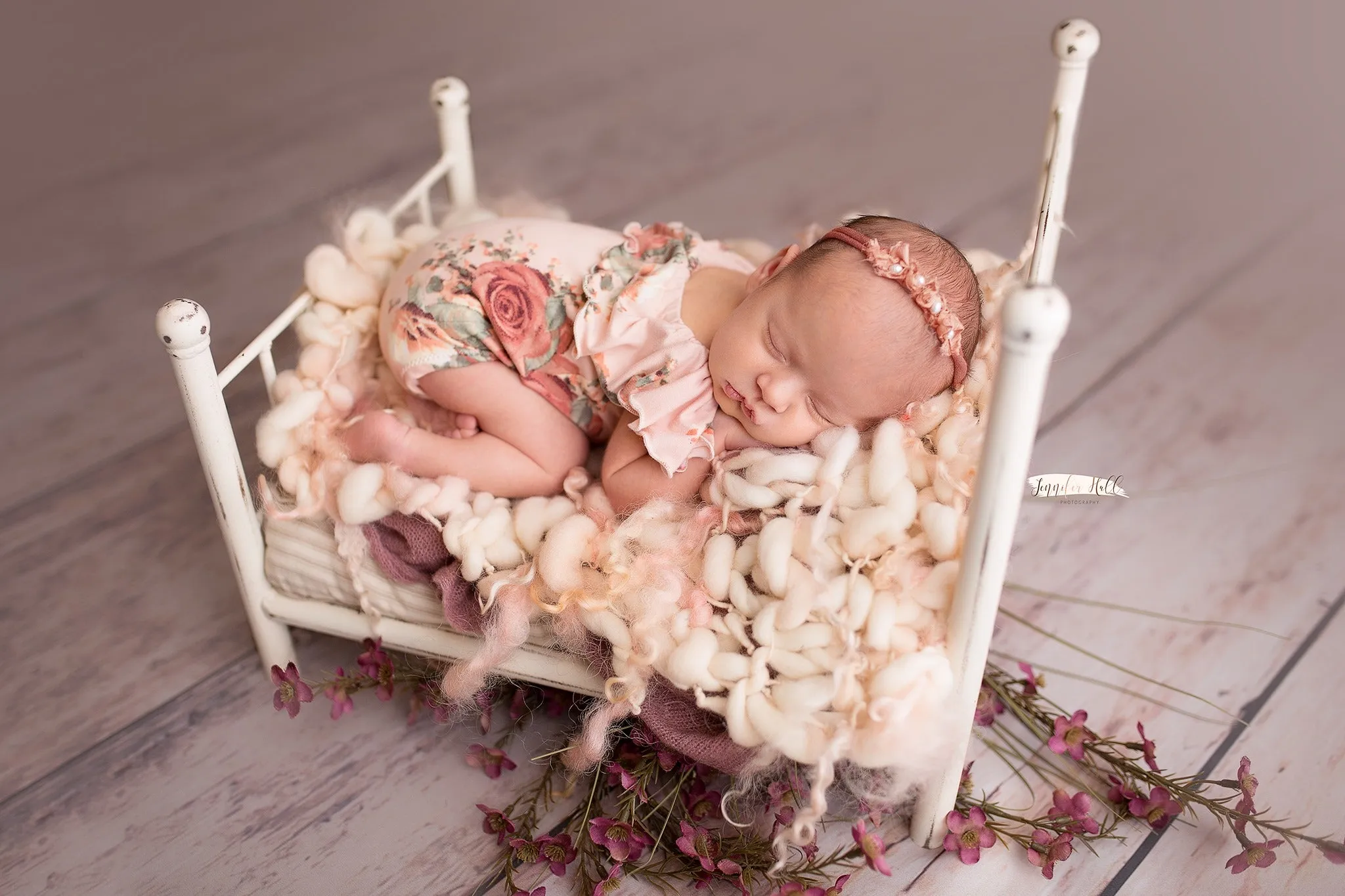 Anisa- Newborn or Sitter Flutter Romper; Newborn Romper; Sitter Romper; Soft Yellow Floral; MADE TO ORDER