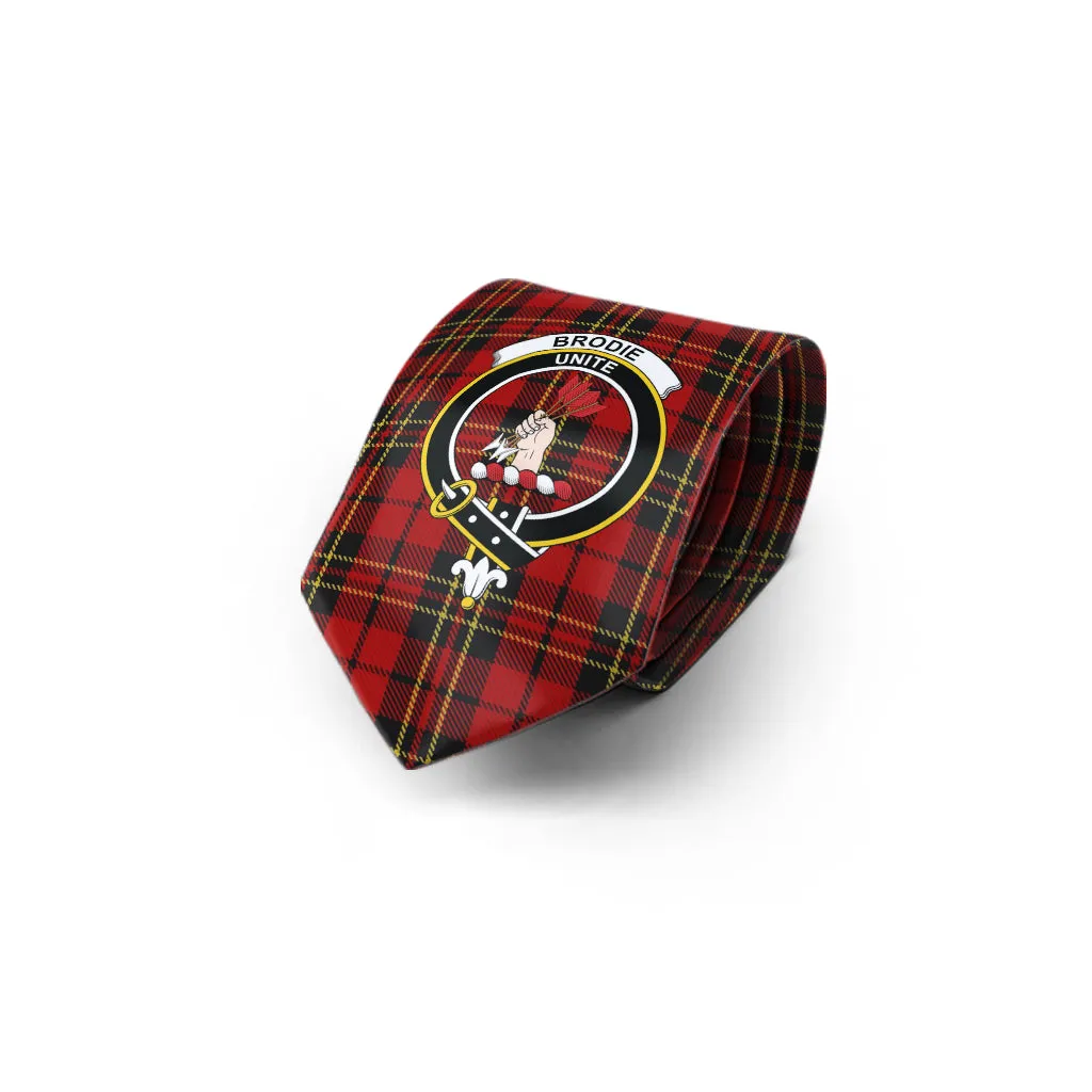 Brodie Tartan Classic Necktie with Family Crest
