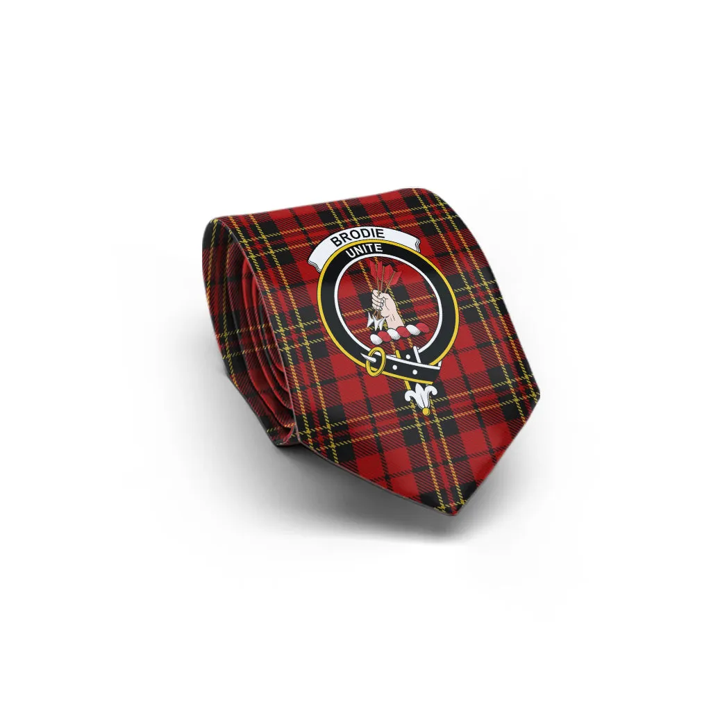 Brodie Tartan Classic Necktie with Family Crest