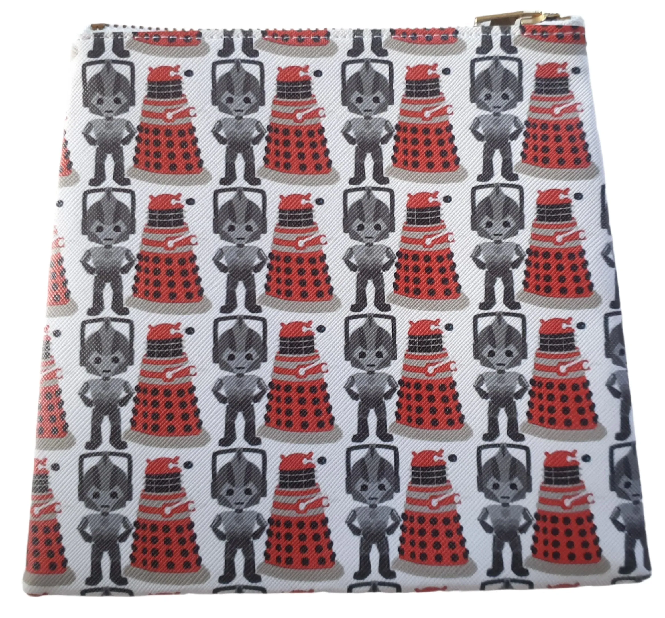 Daleks Cyberman Zippered Pouch Purse - Planet Retro Original
