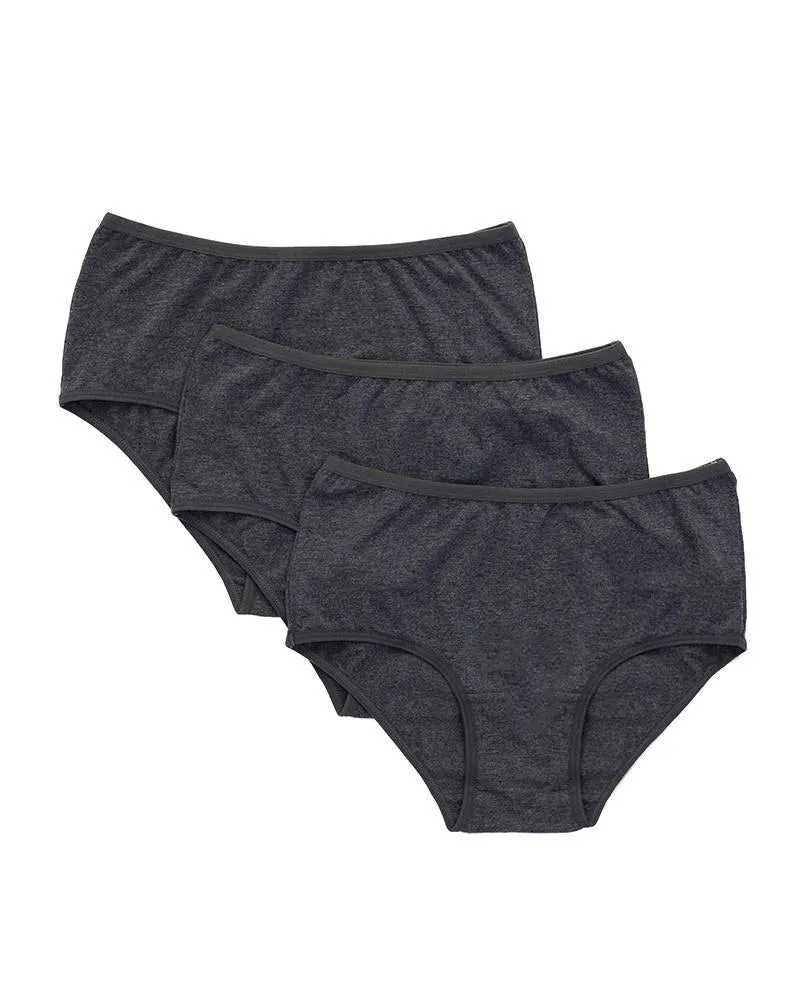 Gemsli Ultra Comfort Cotton Hipsters Solid Color  3 Pair Pack 3105