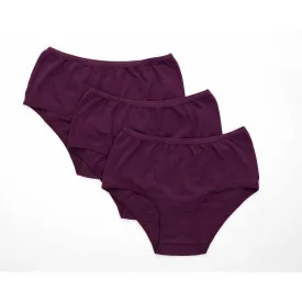 Gemsli Ultra Comfort Cotton Hipsters Solid Color  3 Pair Pack 3105