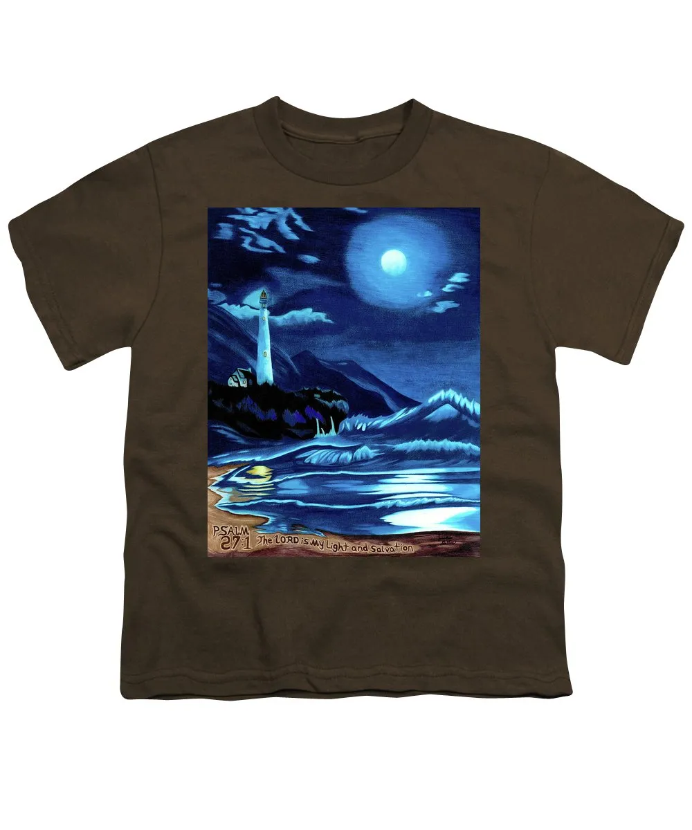 Lighthouse Moonlit Sky - Youth T-Shirt