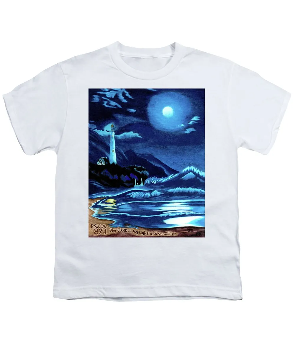 Lighthouse Moonlit Sky - Youth T-Shirt
