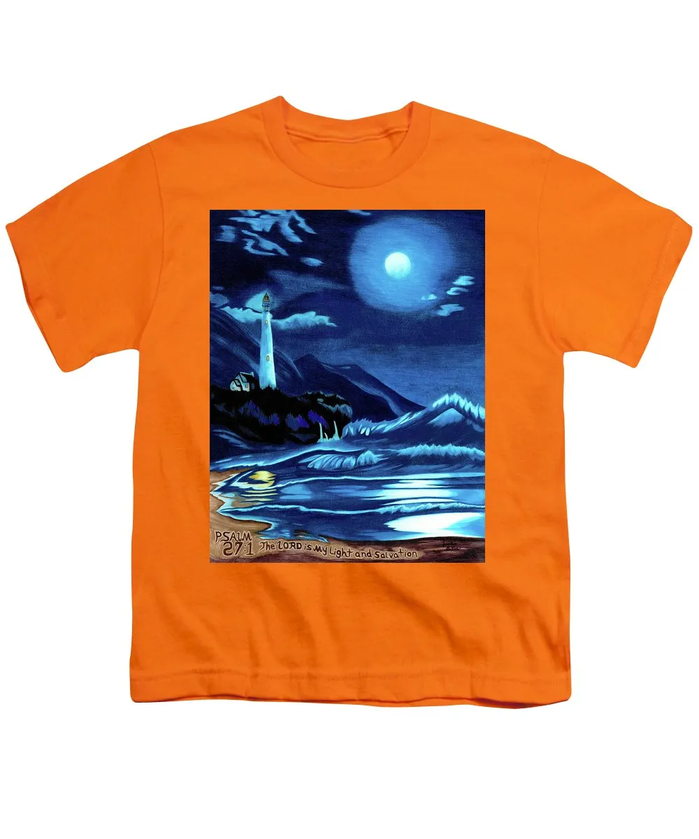 Lighthouse Moonlit Sky - Youth T-Shirt