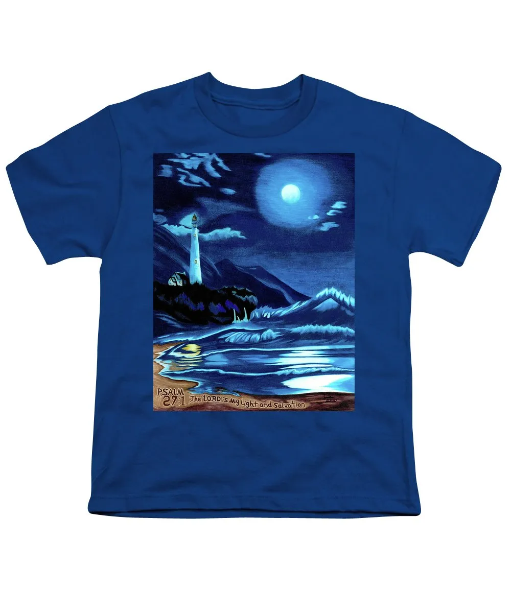 Lighthouse Moonlit Sky - Youth T-Shirt