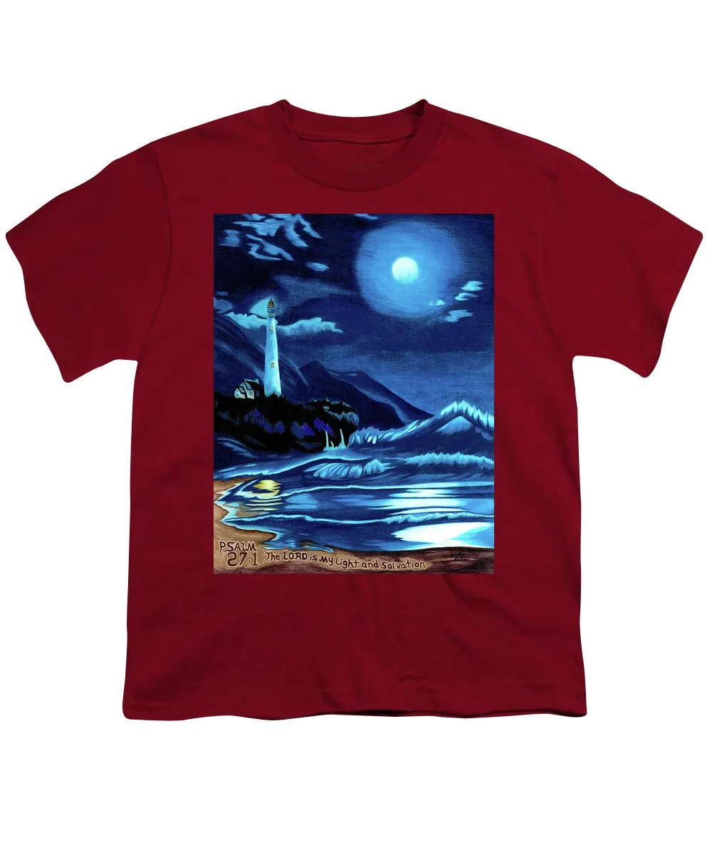 Lighthouse Moonlit Sky - Youth T-Shirt