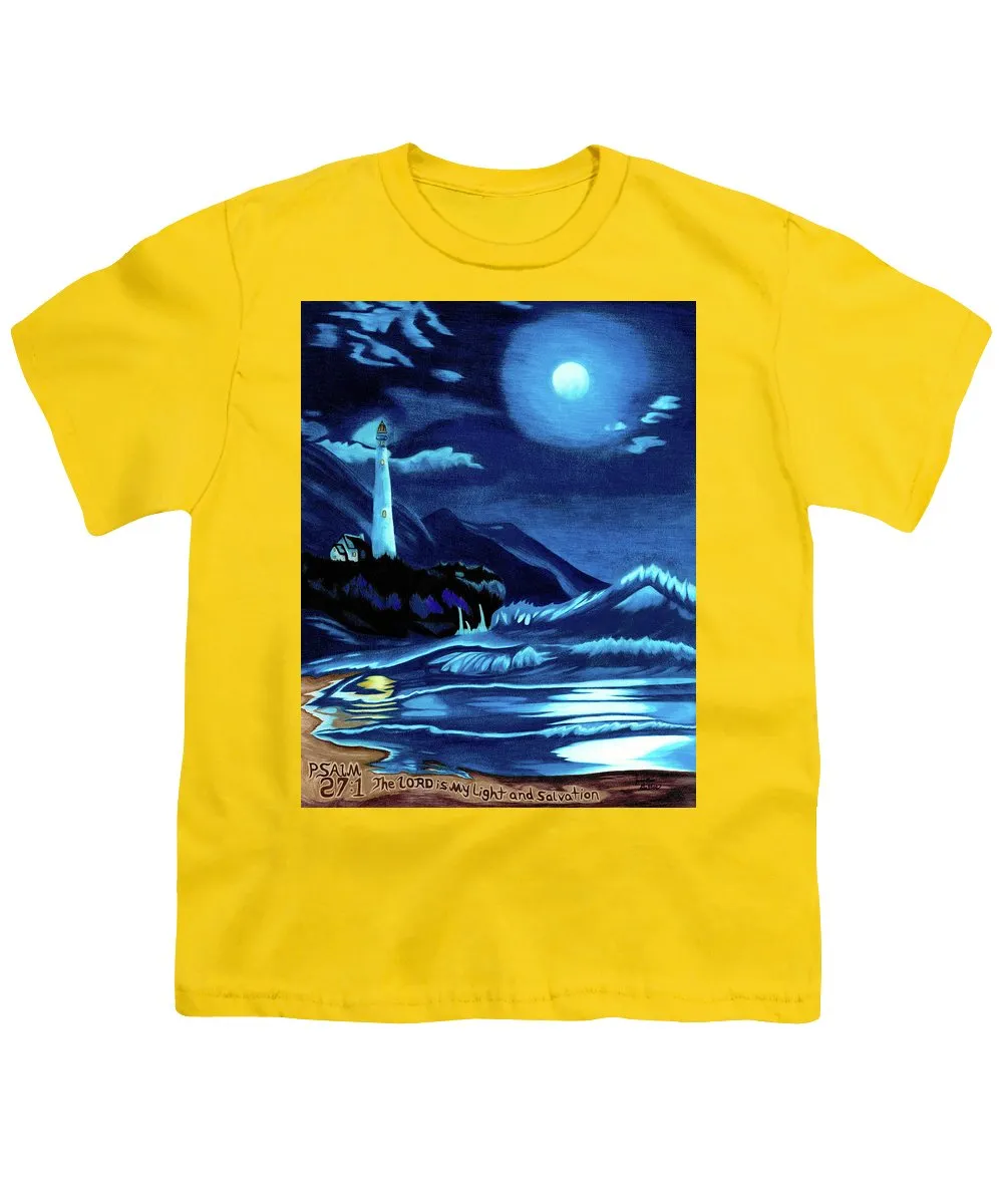 Lighthouse Moonlit Sky - Youth T-Shirt