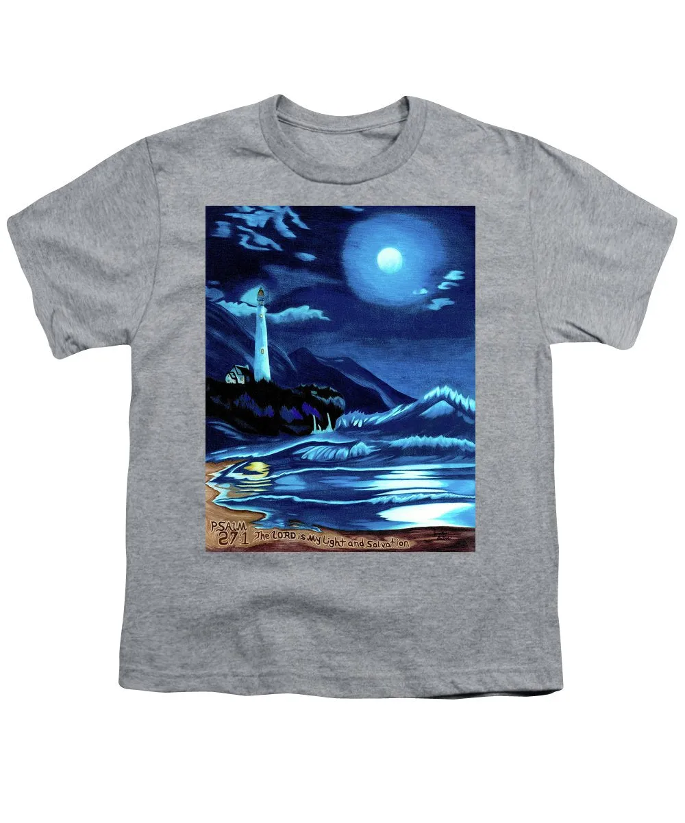 Lighthouse Moonlit Sky - Youth T-Shirt