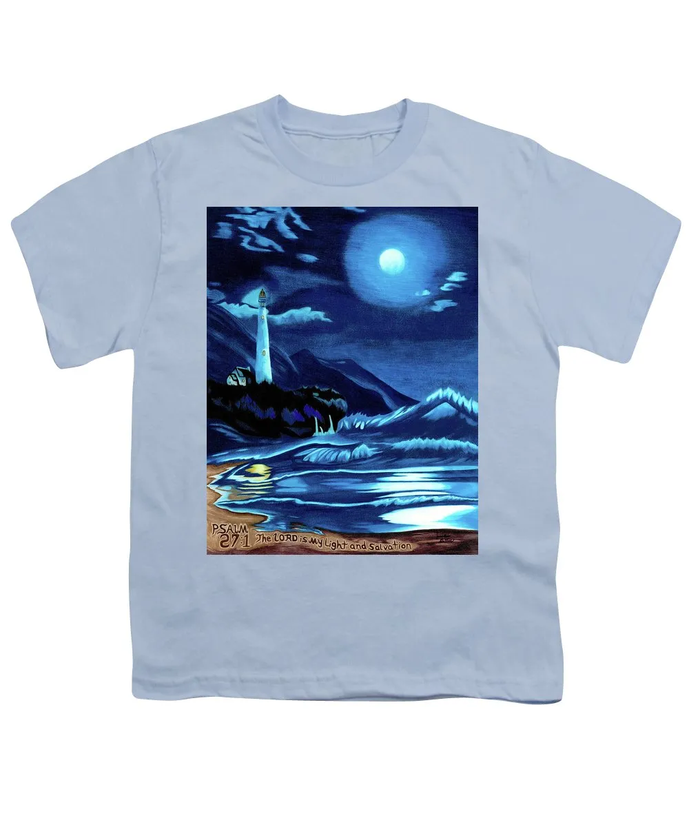 Lighthouse Moonlit Sky - Youth T-Shirt
