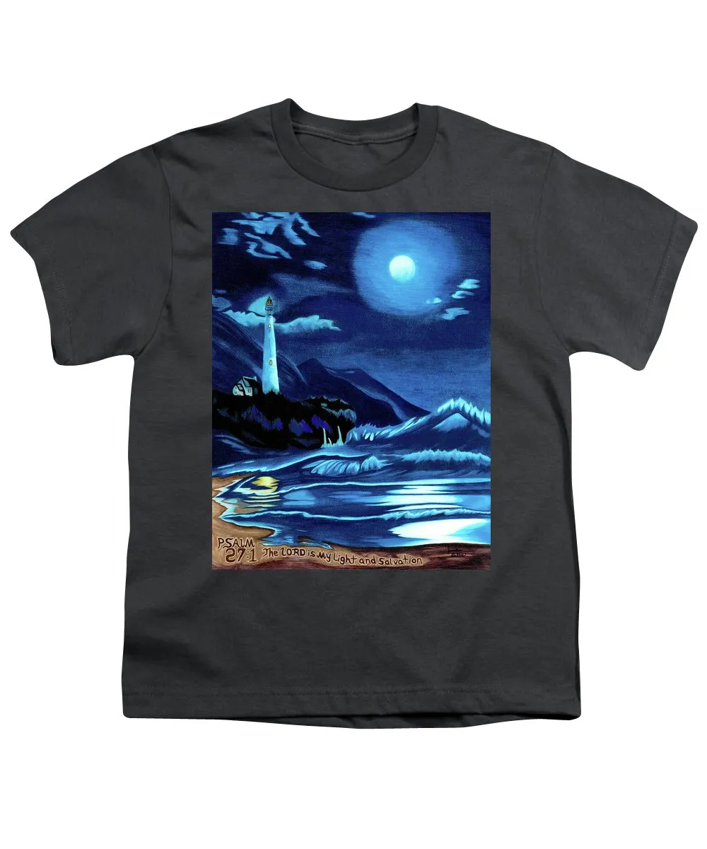 Lighthouse Moonlit Sky - Youth T-Shirt