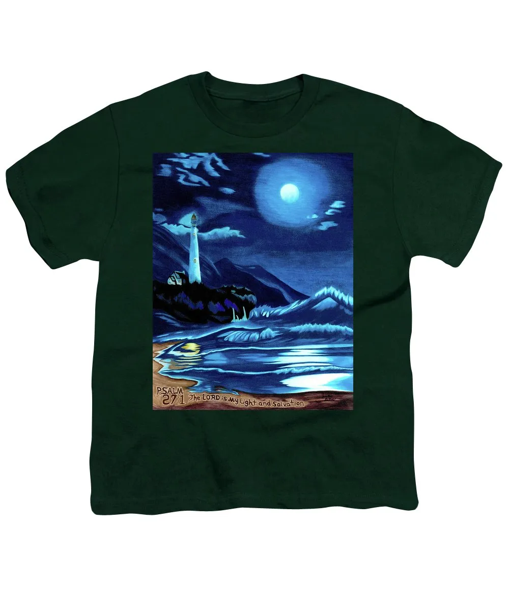 Lighthouse Moonlit Sky - Youth T-Shirt