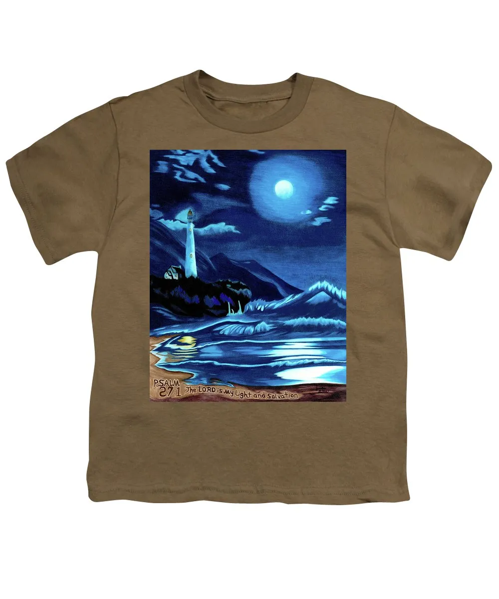 Lighthouse Moonlit Sky - Youth T-Shirt