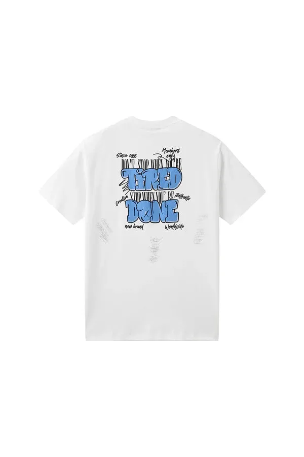 Men Black Label "DON'T STOP" T-Shirt (White)