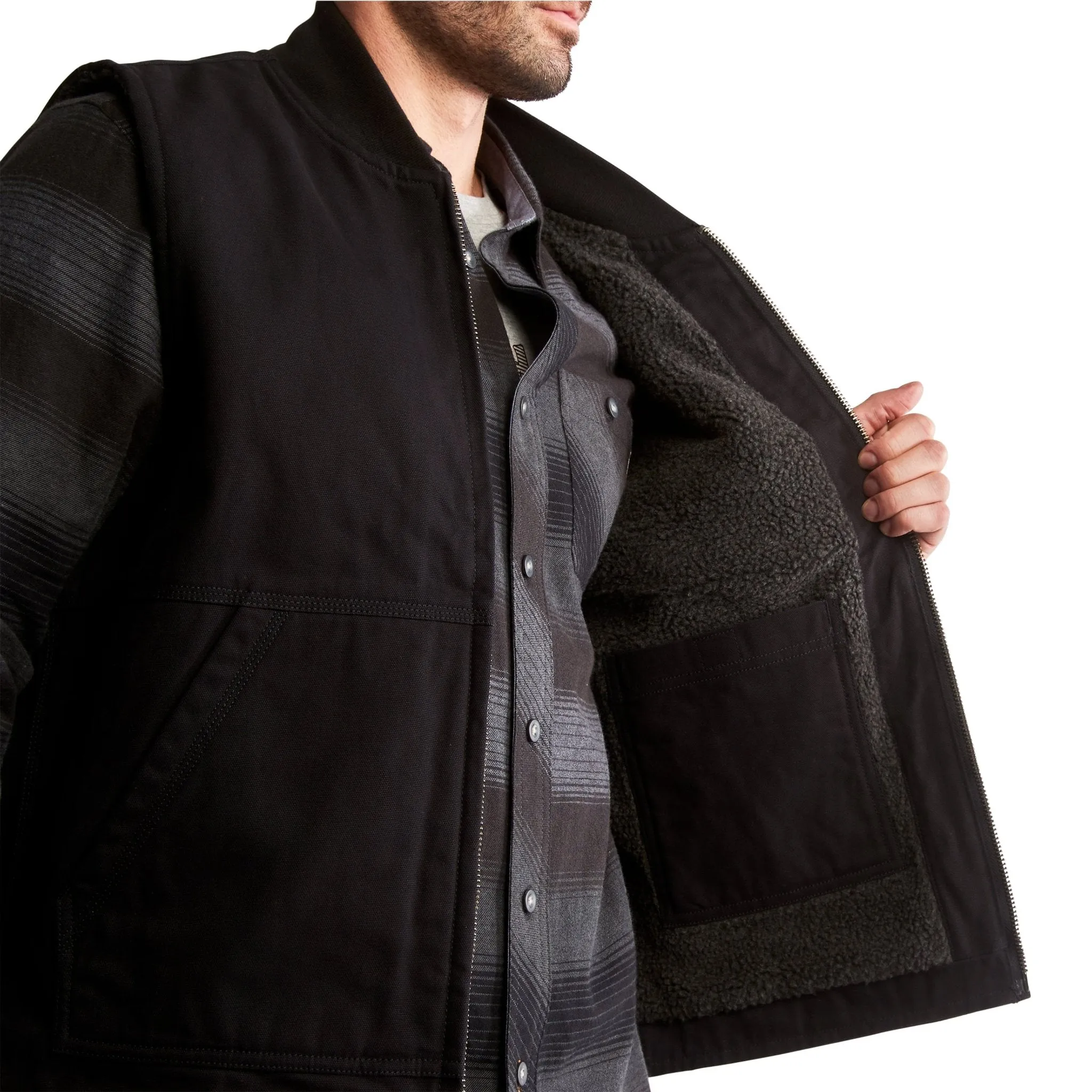 Men's Gritman Fleece-Lined Canvas Vest