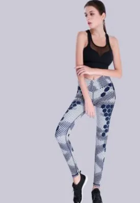 Printed sports yoga pants Yoga tops
