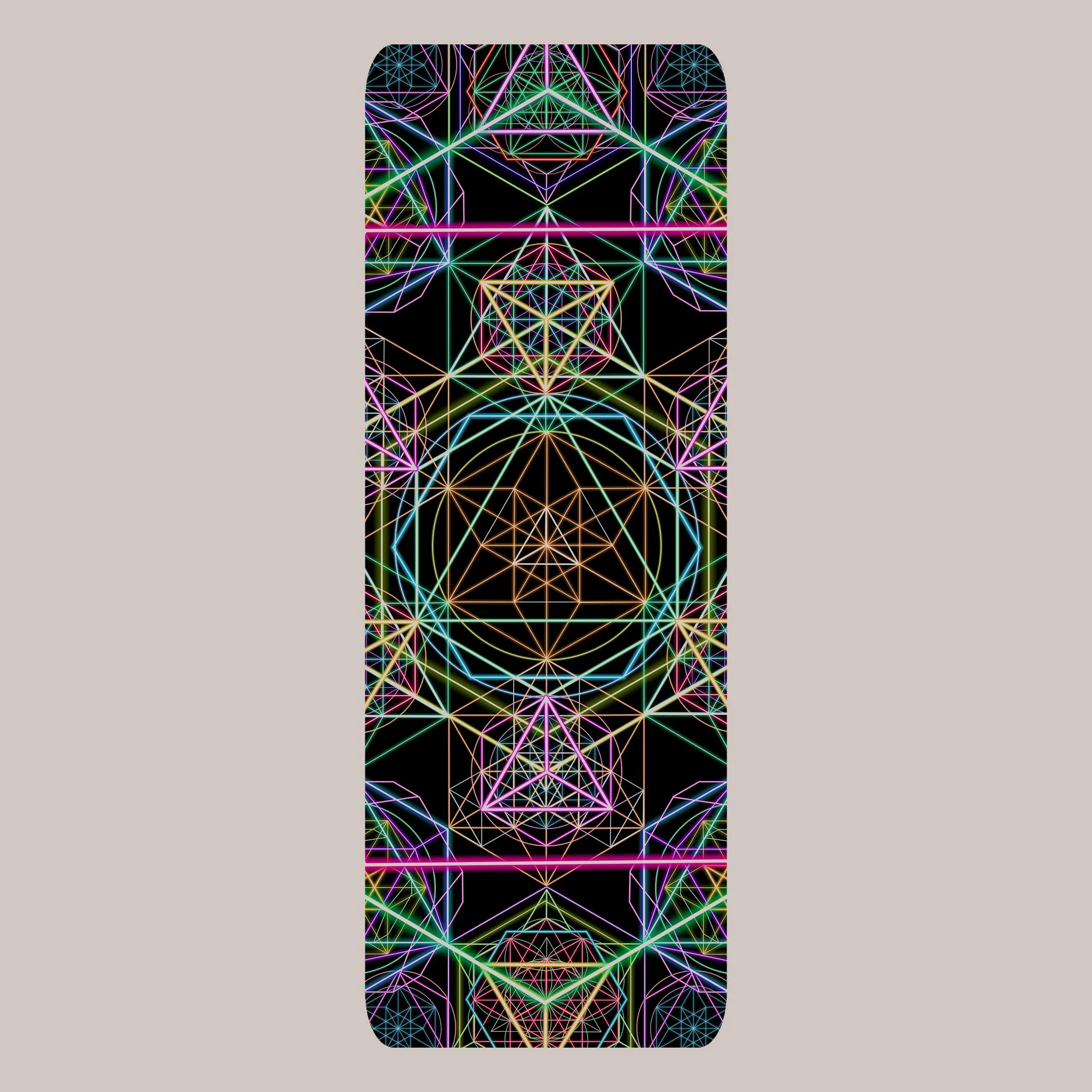 Psychedelic Yoga Mat (UV/RGB, Eco-Friendly, Non-Slip) | HYPERGEOMETRY