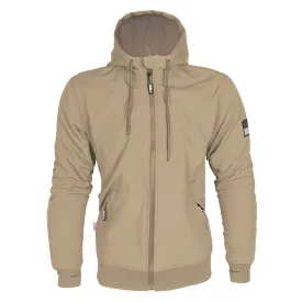 SALE Protective SoftShell Unisex Hoodie - Khaki Matte with Pads