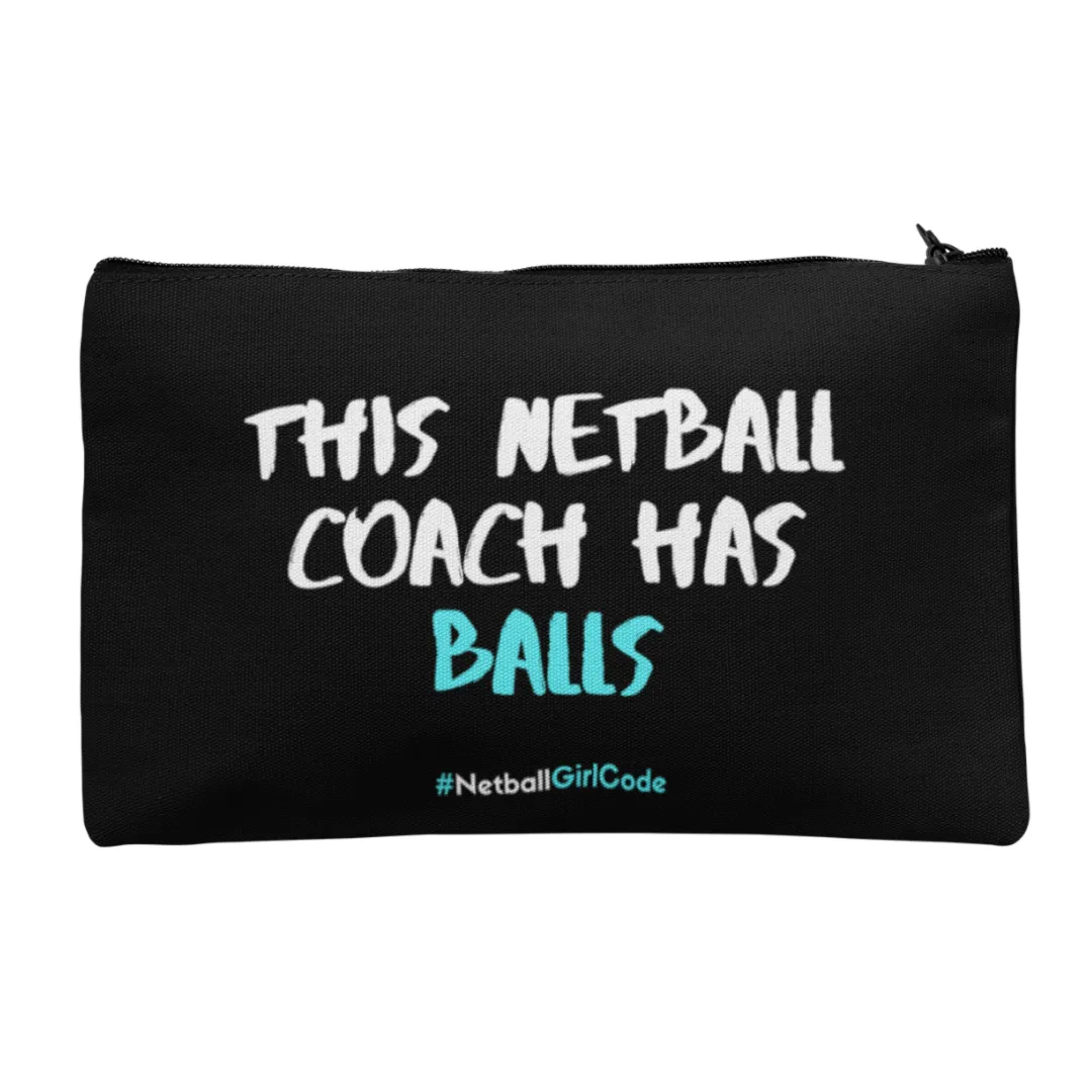 'This Netball Coach has Balls' Accessories Bag