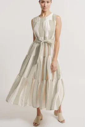 Tiered Linen Maxi Dress - Sample