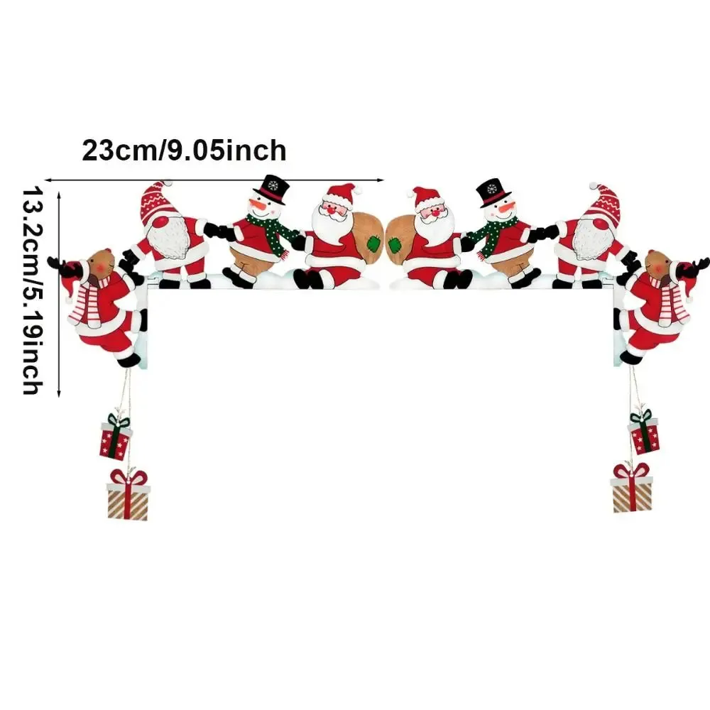 Wooden Santa Claus Christmas Door Corner Decoration